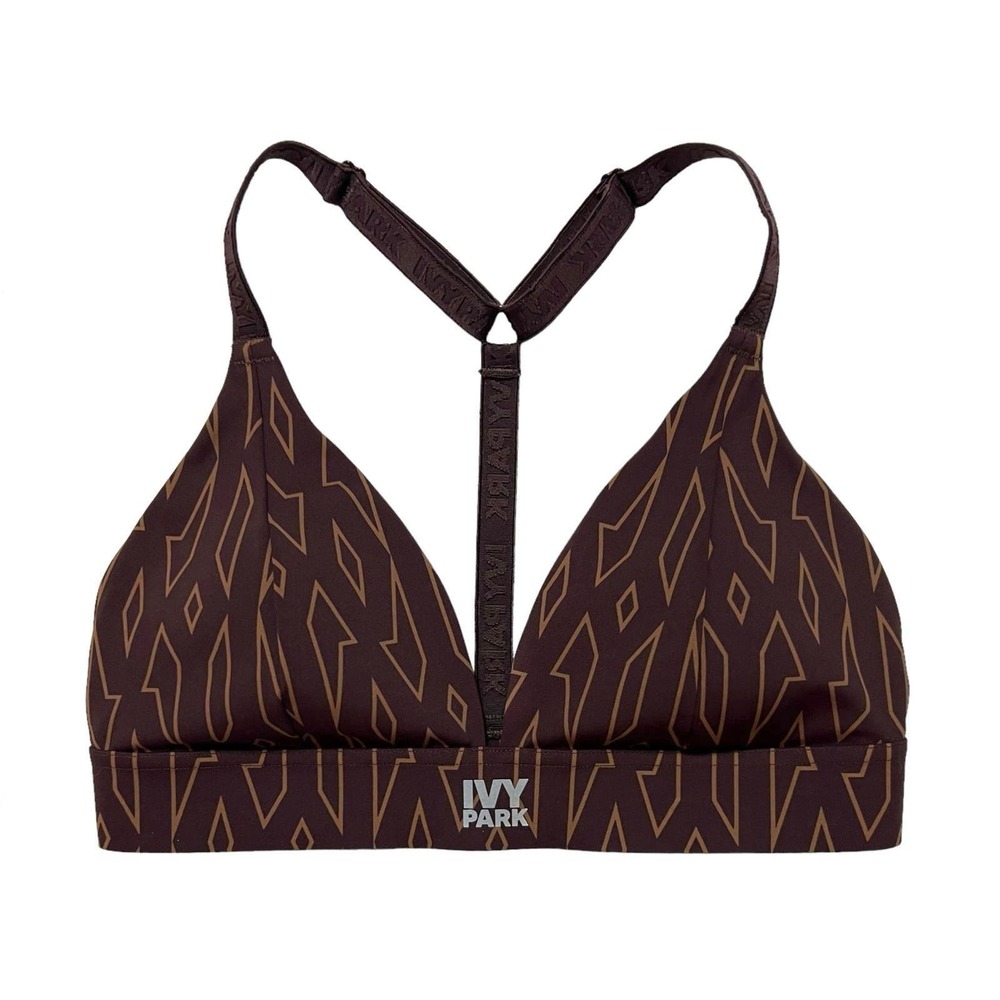 Adidas x Ivy Park Low-Support Triangle Bra Wild Brown/Night Red Size S